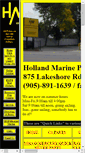 Mobile Screenshot of hollandmarine.com